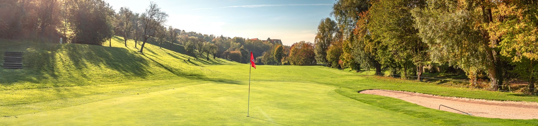 Golfplatz Schloss Liebenstein Panorama Aufnahme